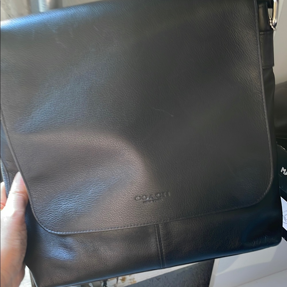 Coach Black Leather Shoulder Bag